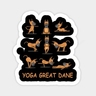 Great Dane Yoga | Funny Items| Great Dane Lover Sticker